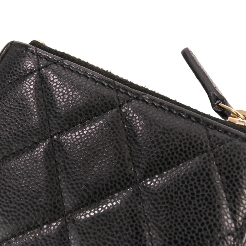 CHANEL Black Caviar Leather Logo Wallet - Picture 12 of 16